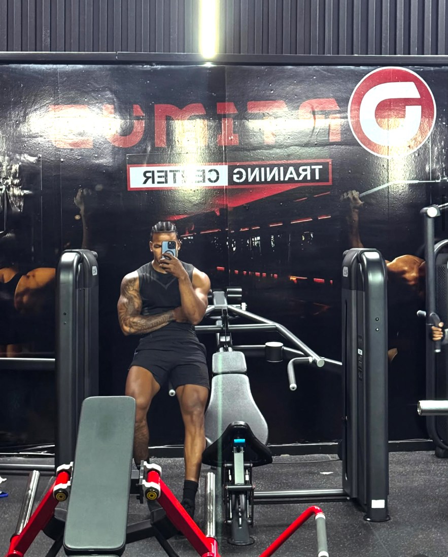 Late session, dark gym